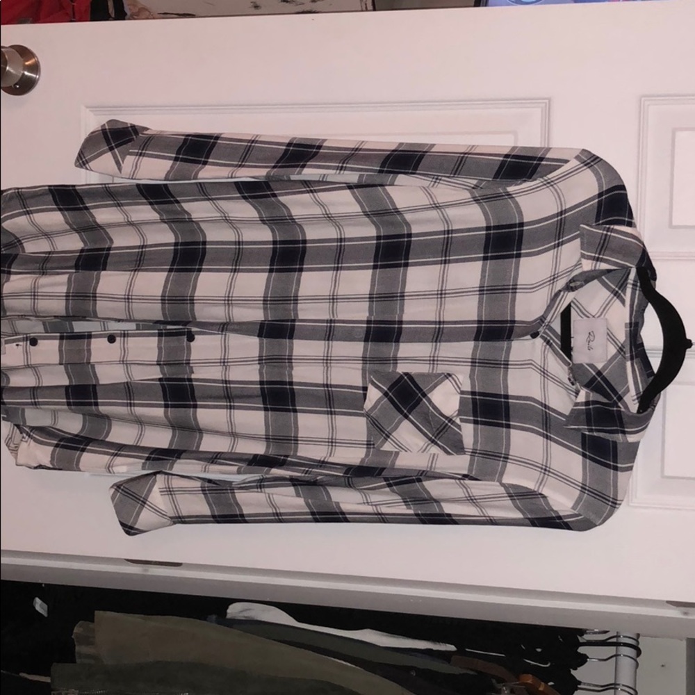 RAILS flannel button down dress.